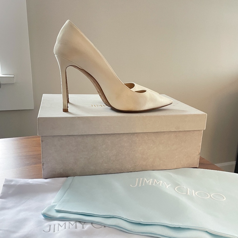 Jimmy Choo Romy 100 Ivory